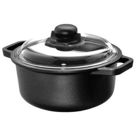 Casserole 2 poignées avec couvercle cm 24 induction Risoli