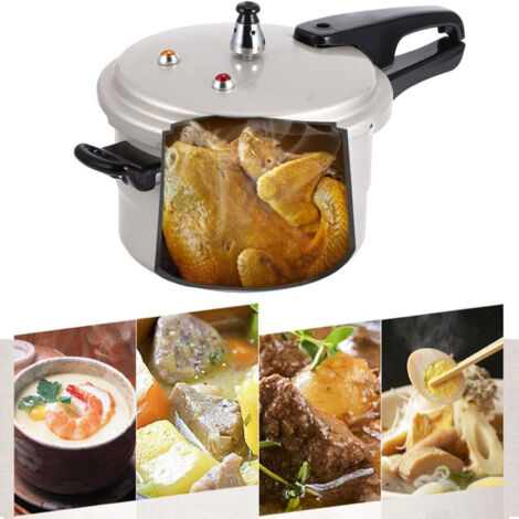 Casserole à pression pour gaz en aluminium 20cm / 4.5L - Grande capacité, facile à installer
