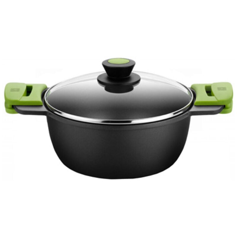 Casserole haute avec couvercle en fonte d'aluminium 32cm prior 400332 BRA