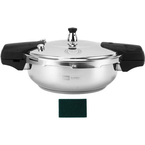 Casserole Pressure Cooker 24 cm Stainless Steel 304 à Valve Sécurité 80KPA pour Cuisson Rapide Induction Gaz