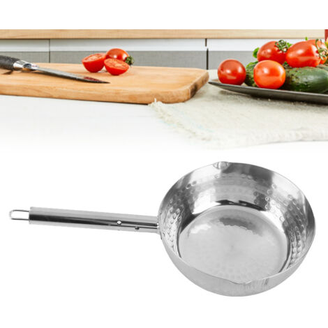 Casserole Yukihira Alliage d'Aluminium Poêle Japonaise Neige 22cm Anodisé à Revêtement Antiadhésif Poignée Inox et Diffusion Rapide des Chaleur
