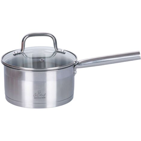 CASSERUOLA  16 CON MANICO ACCIAIO CON COPERCHIO