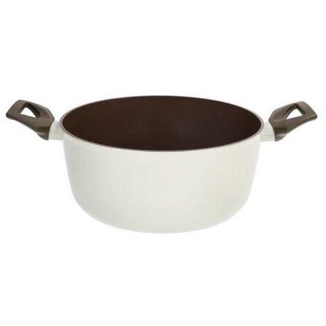 Casseruola 24 cm con 2 Manici in Alluminio Forgiato – Rivestimento Antiaderente 4 Strati PFAS Free
