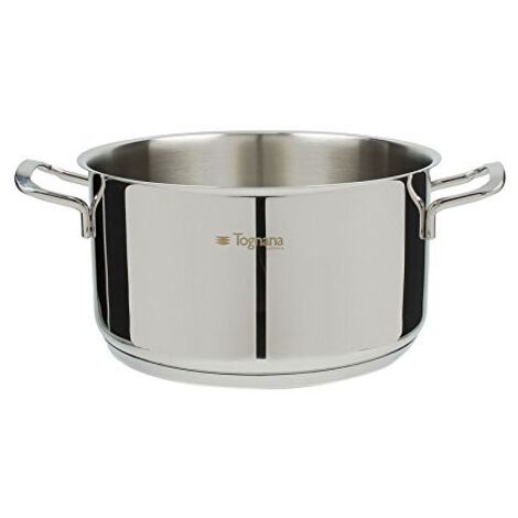 Casseruola 24 cm con 2 manici tognana acciaio inox accessori cucina