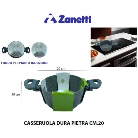 Casseruola Antiaderente anche Induzione Durapietra 20 cm Zanetti
