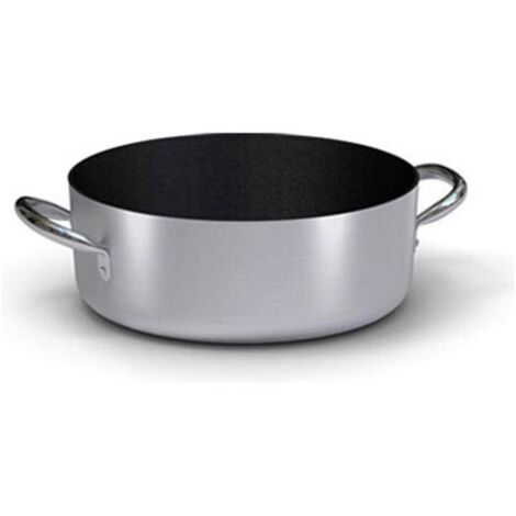 Casseruola bassa antiaderente professionale con 2 manici cm 36