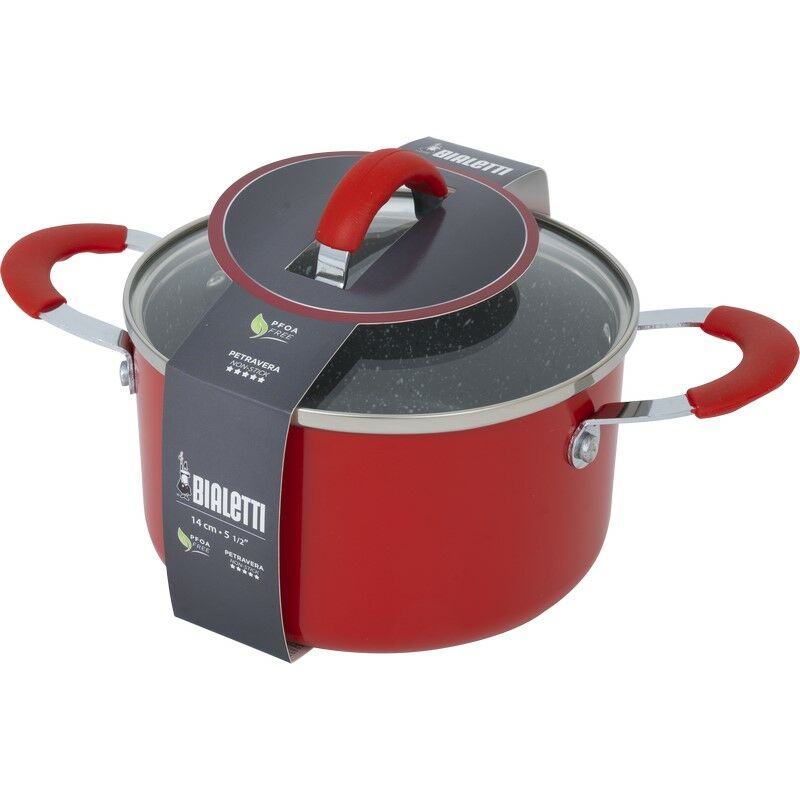 Aeternum Bialetti - casseruola CM.14 cop rosso
