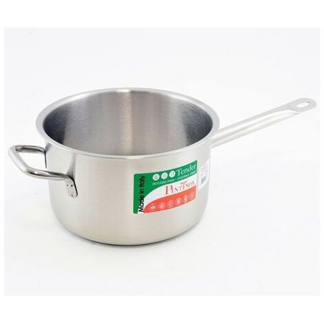 Casseruola fonda con un manico in acciaio inox Tender Cm 24