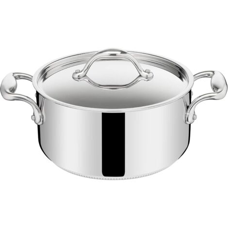 Casseruola in acciaio inox da 24 cm + coperchio - 11116031224 - lagostina