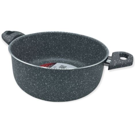 Casseruola in Alluminio Antiaderente con Manici Pietra Rara 24 cm Zanetti