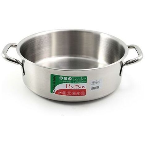 Casseruola media con 2 manici in acciaio inox Tender Cm 32