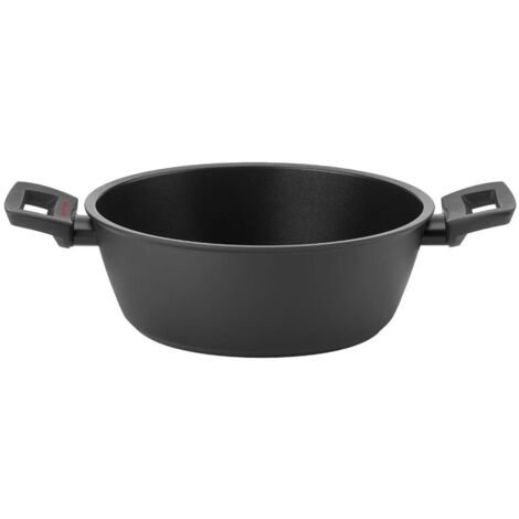 Casseruola nera con doppi manici 24 cm