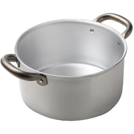 Casseruola Professionale Cuoco in Alluminio Manici Rivettati 16 cm