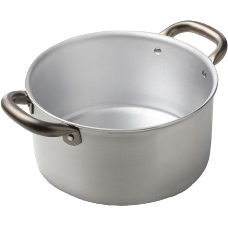 Casseruola Professionale Cuoco in Alluminio Manici Rivettati 20 cm