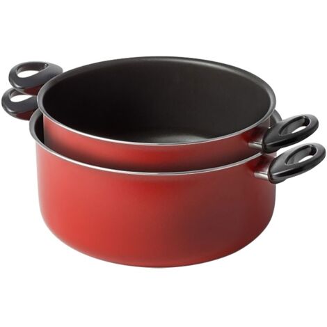 CASSERUOLE A DUE MANICI 'CUCINA SANO' SET 2 PEZZI Ø cm. 18 / 22