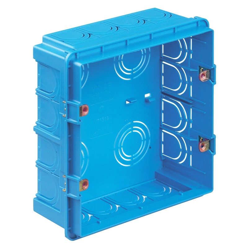 Image of Vimar - Cassetta ad incasso rettangolare 8 moduli azzurro V71318