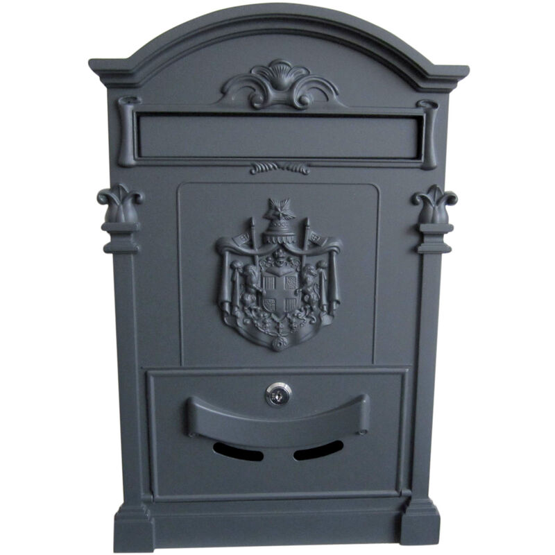 Cassetta Postale Regia Magnum Posta Grigia Ghisa Mm 300x82x465h Por...
