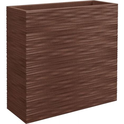 Cassetta alta rettangolare resina SEPARE' ELEGANCE cm. 79 CORTEN