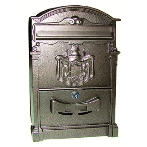 CASSETTA BUCA POSTALE LETTERE POSTA ALLUMINIO CASA ESTERNO 26x9xh41cm 572vn