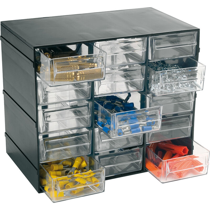 Cassettiera hobby a 15 scomparti 228X140XH190 mm