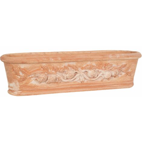 Colonna portavaso in Terracotta 100% Made in Italy interamente Lavorata a  Mano