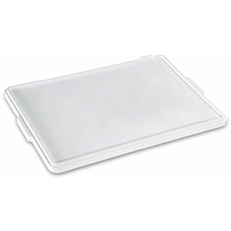 Image of Cassetta chiusa per alimenti, bianca sovrapponibile non forata da 60 x 40 cm -Tappo / 10 pezzi