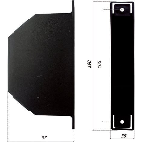 IDROWEB Cassetta custodia per avvolgitori semincasso mt. 6-8 interasse mm. 165 -