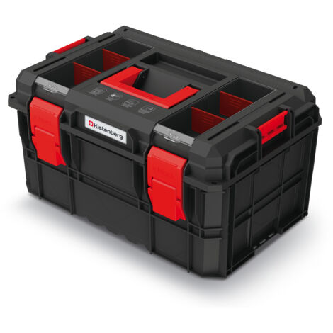 Cassetta de utensilidi plastica, divisori, capacità di carico di fino a 120 kg, cassetta modulare X-LOG 546 x 380 x 307 mm