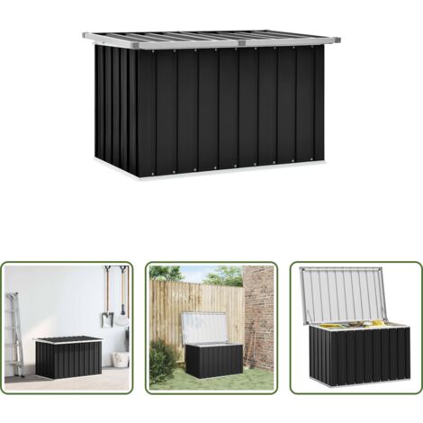 Cassetta degli attrezzi -  Baule da Giardino Antracite 109x67x65 cm
