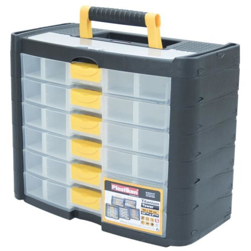 Cassetta degli Attrezzi Plastiken Titanium 90001 Plastica 40 x 20 x 33 cm