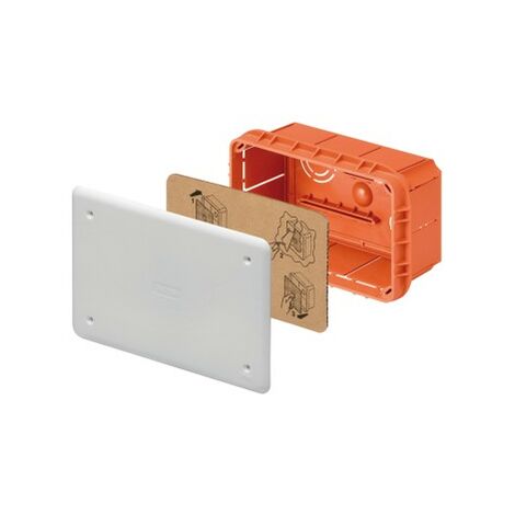 Cassetta Derivazione e connessione, Per pareti in muratura, Dimensioni 152x98x70, Coperchio bianco RAL9016
