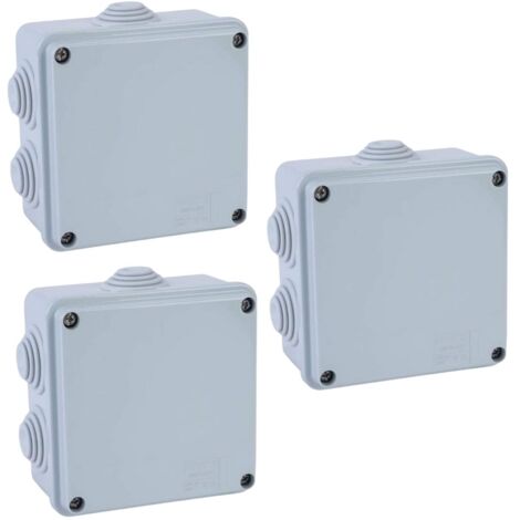 Cassetta derivazione gewiss 3 pezzi gw44004 100x100x50 ip55 con passacavi