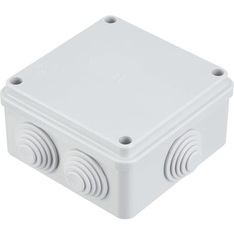Cassetta derivazione l 100 x h 100 x p 50mm ip54 preforata quadrata