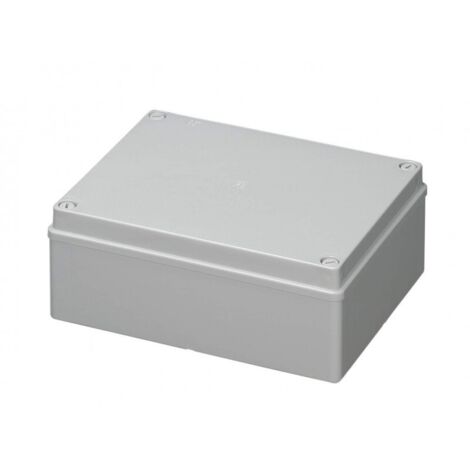 Cassetta derivazione stagna 240×190×90 mm ip56 pareti lisce abs grigia elettrocanali ec410c7
