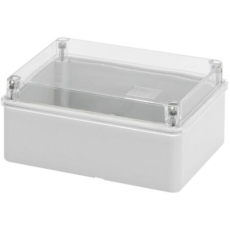 Cassetta di derivazione 240X190X90 coperchio trasparente pareti lisce Gewiss GW44428