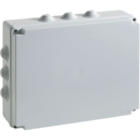 Cassetta di derivazione ip55 grigia 380x300x120 viti metalliche ip55 07 vm bocchiotti b04837