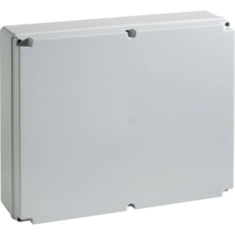 Cassetta di derivazione stagna da parete con viti metalliche grigio ip56 08 vm bocchiotti b04848
