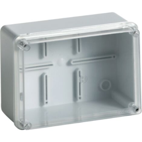 Cassetta di derivazione trasparente 150x110x70 viti metalliche ip56 03 trasp vm bocchiotti b04853