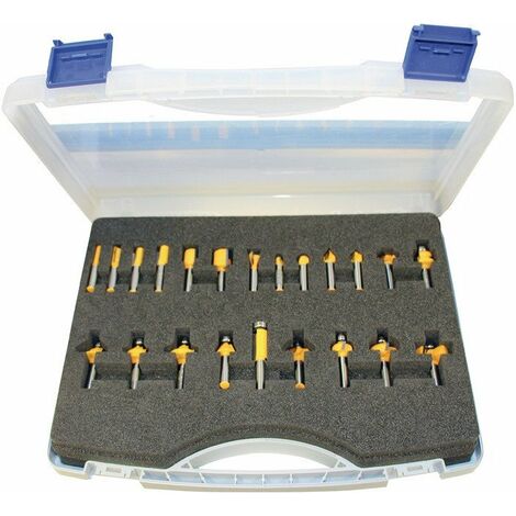 Cassetta di fresatura superiore in metallo duro tipo 973CT 22 pezzi Gambo D. 8 mm H