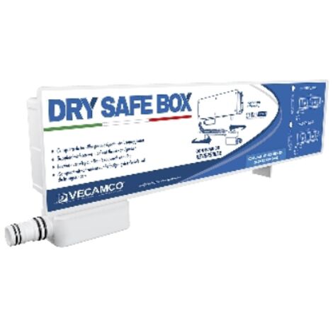 CASSETTA DI PREDISPOSIZIONE CON SIFONE A SECCO DRY SAFE BOX mm 430x160x65 VECAMCO