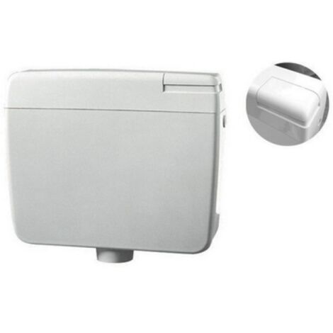 CASSETTA DI SCARICO ZAINO DIANFLEX ZETA 3 CON TASTO STOP Bianca - 9lt