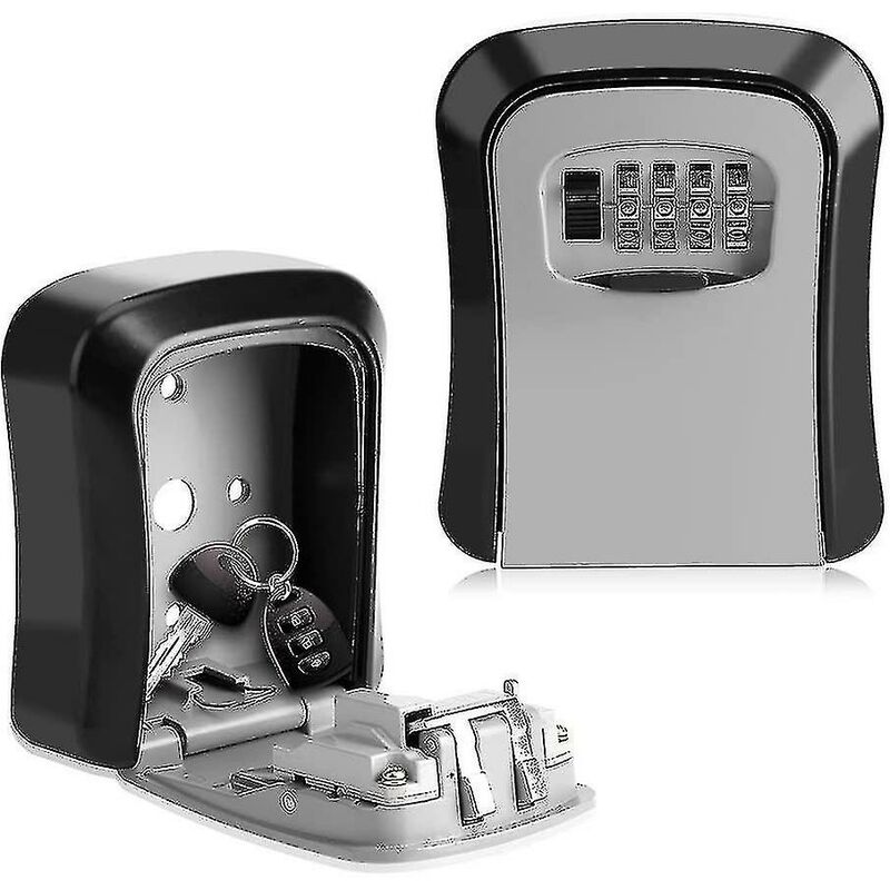 Image of Fortuneville - Cassetta di sicurezza per chiavi Cassetta di sicurezza per chiavi con montaggio a parete a combinazione a 4 posizioni per la