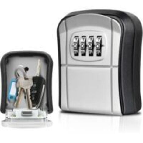 Cassetta di sicurezza per chiavi da parete Mini cassetta di sicurezza per chiavi da esterno con codice digitale a 4 cifre, impermeabile e reimpostabile, per casa, scuola, ufficio, fabbrica, Airbnb, ga