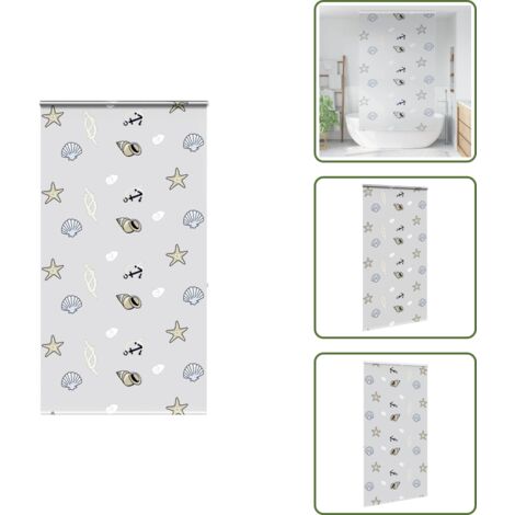 Cassetta doccia - vidaXL Tenda a Rullo Doccia con Cassonetto 130x240cm Larghezza Tessuto - Tenda doccia con cassetta