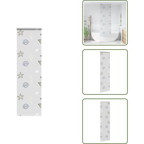 Cassetta doccia - vidaXL Tenda a Rullo Doccia con Cassonetto 70x240 cm Larghezza Tessuto - Tenda doccia con cassetta