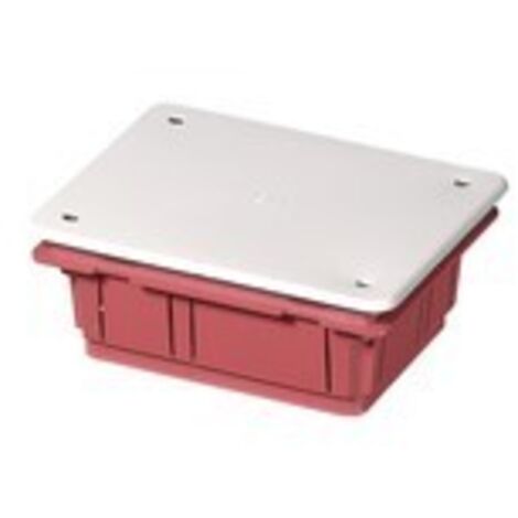 Cassetta elettrica 12x10 di Derivazione ad Incasso Con Coperchio 120x150x70 mm