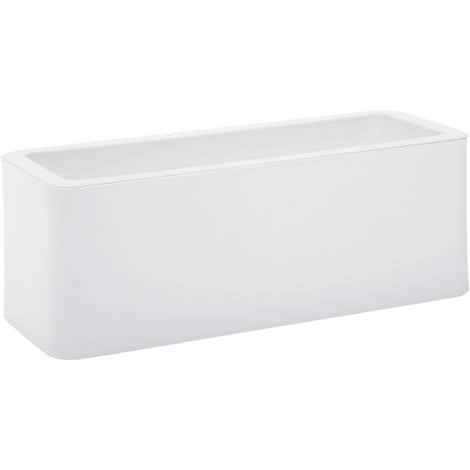 Cassetta fioriera rettangolare resina CALYPSO cm. 50 BIANCO