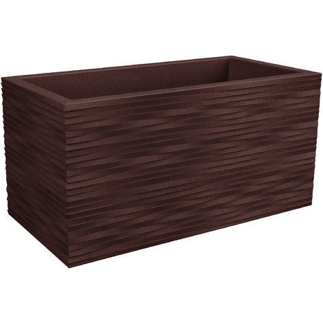 Cassetta fioriera rettangolare resina ELEGANCE cm. 60 CORTEN