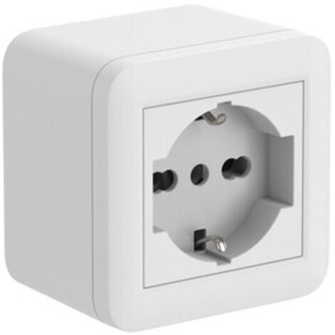 CASSETTA FIXA DA PARETE P/INT. 1 BIP/SCHUKO BCA