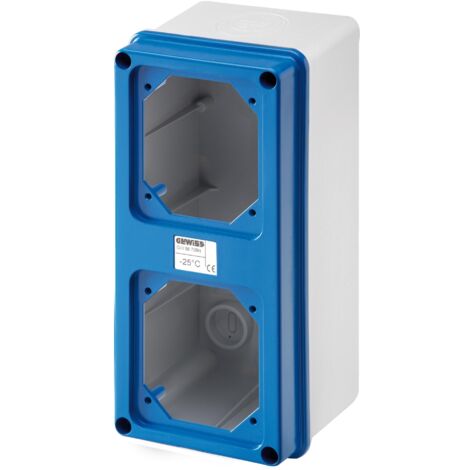 Cassetta Gewiss di fondo predisposto per 2 calotte IP66 GW66741N